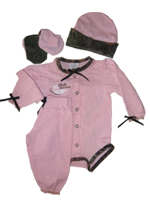 Pink Long Sleeved Onesie