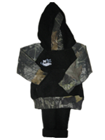 Camo/Black hood sweater with pants