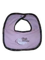 Pink baby bib 